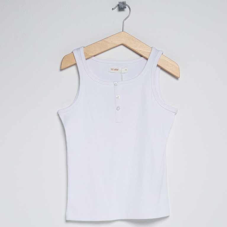 Ribbestrikket Singlet "Rose star" Ribbestrikket Singlet "Rose star"